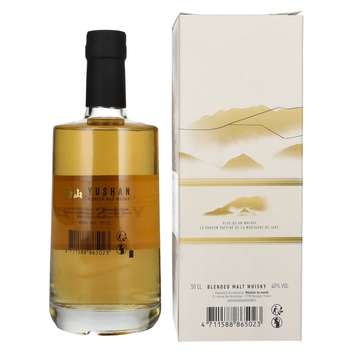 Yushan Blended Malt Whisky 40% Vol. 0,5l in Geschenkbox
