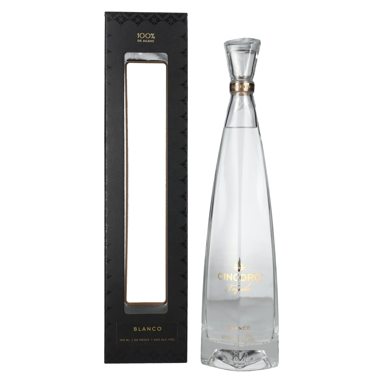 Cincoro Tequila Blanco 40% Vol. 0,7l in geschenkverpakking