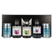 Böser Kater Colour-Changing Gin Tasting Set 40% vol. 3 x 0.1 l in a gift box with 2 tins of Fever-Tree Mediterranean Tonic Water