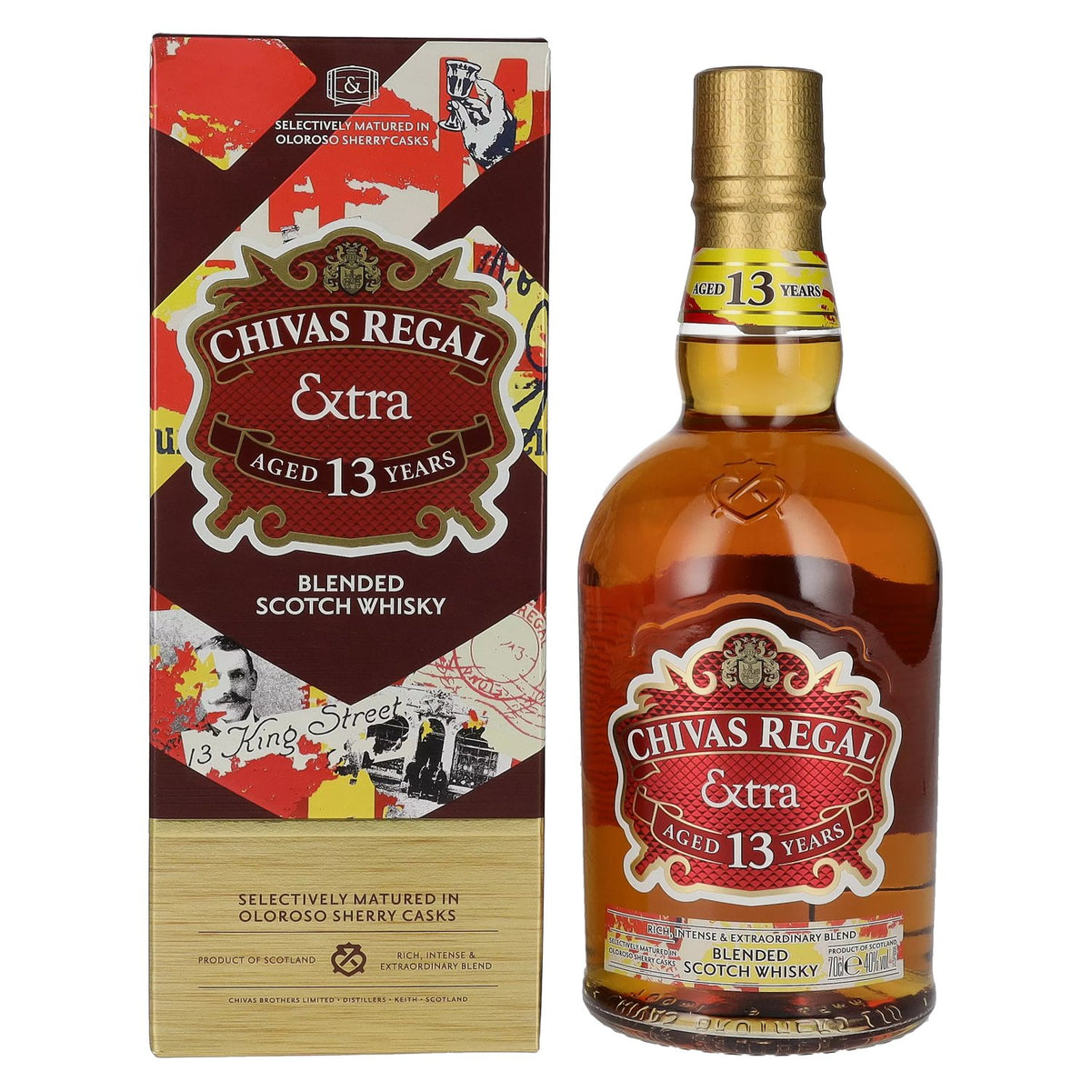 Chivas Regal EXTRA 13 Years Old OLOROSO SHERRY CASKS Finish 40% Vol. 0,7l in gift box
