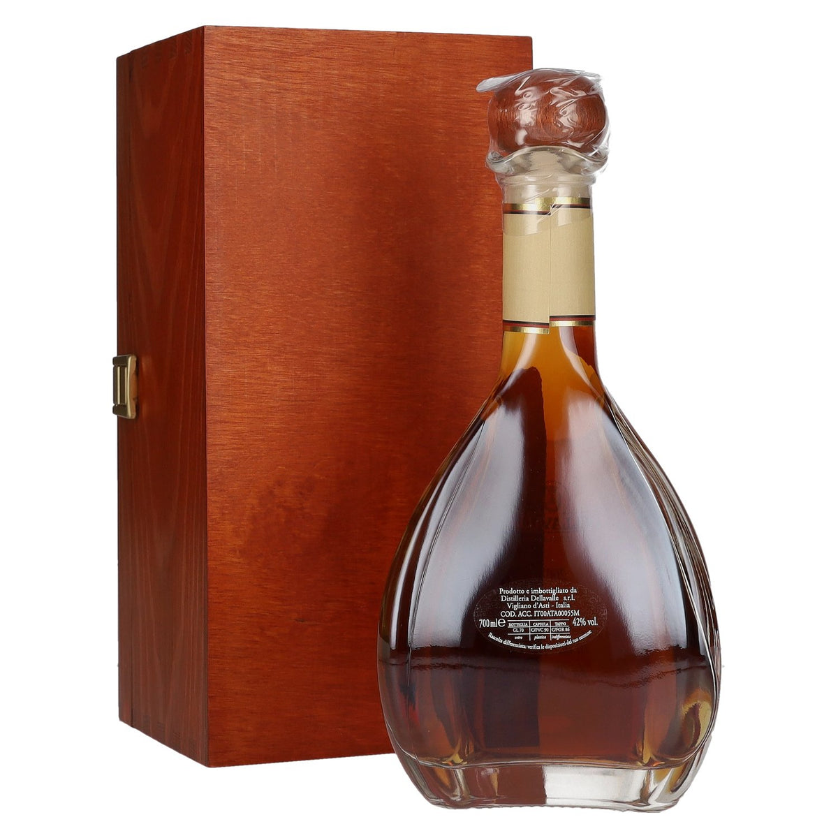 Dellavalle Grappa in Barrique da PICOLIT 2007 42% Vol. 0,7l in Holzkiste