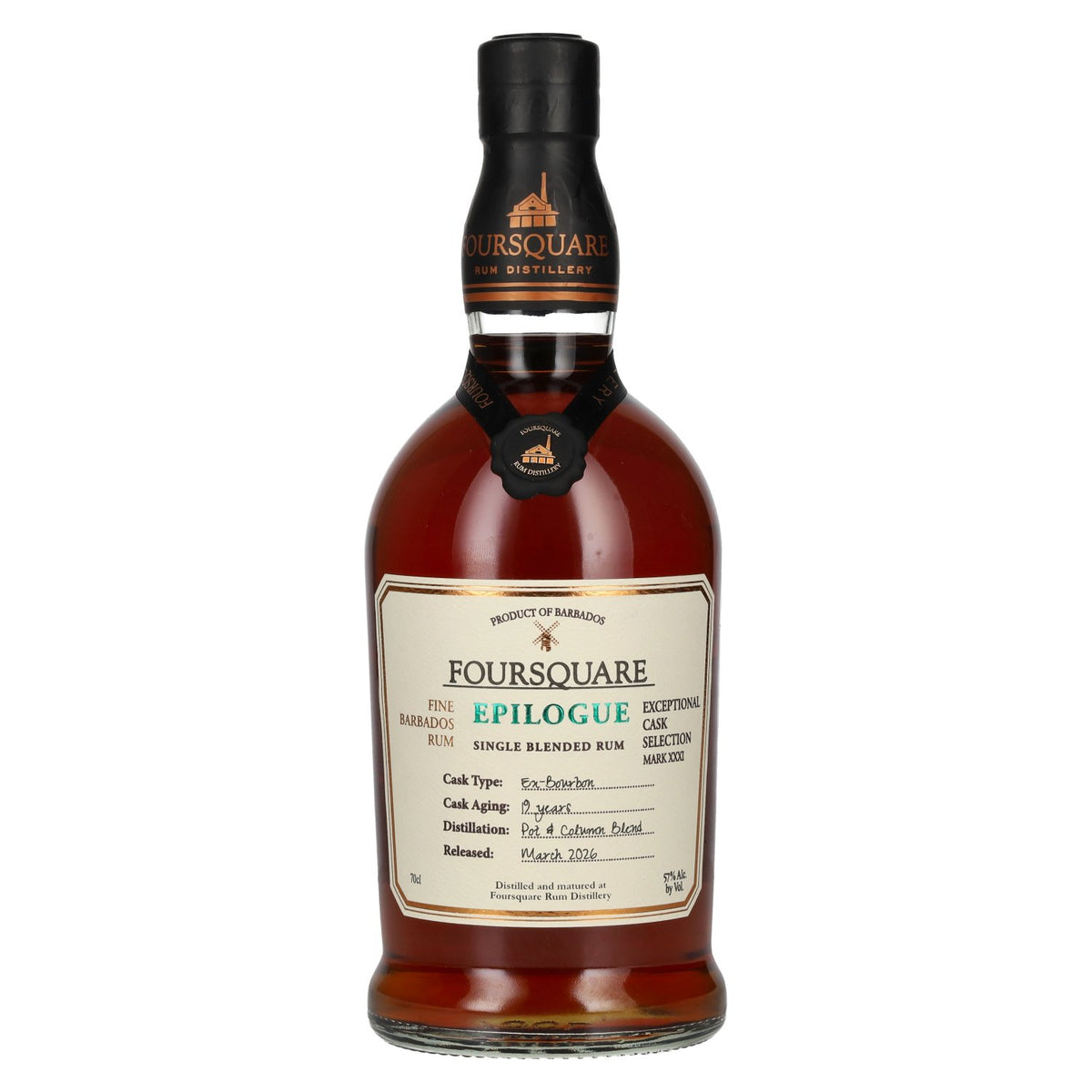 Foursquare 19 Years Old Exceptional Cask SELECTION MARK XXXI EPILOGUE 2026 57% Vol. 0,7l