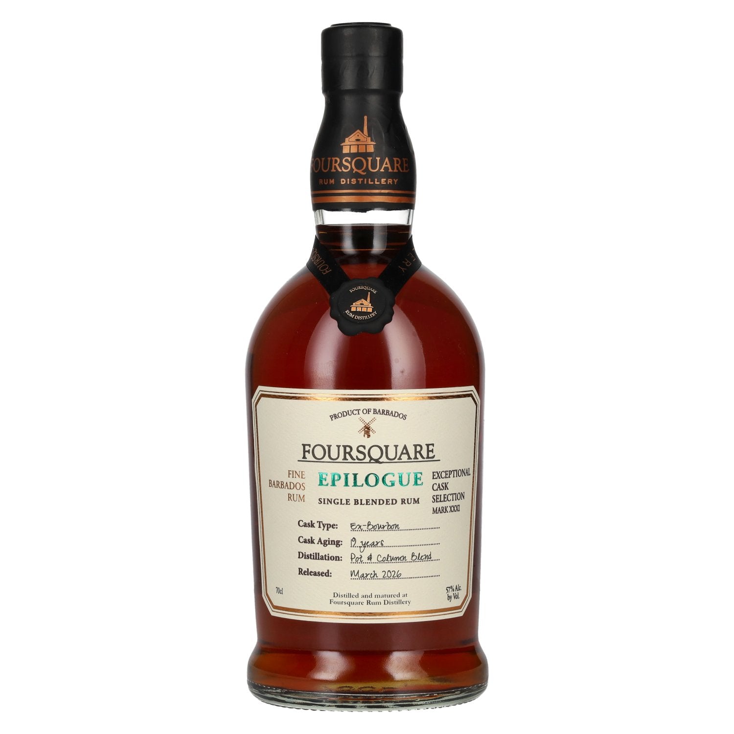 Foursquare 19 Years Old Exceptional Cask SELECTION MARK XXXI EPILOGUE 2026 57% Vol. 0,7l