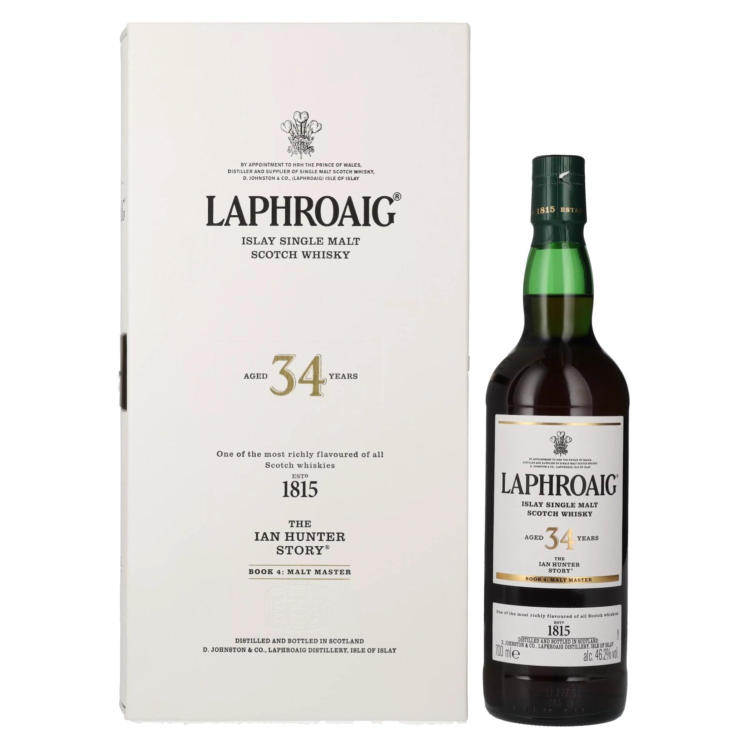 Laphroaig 34 Years Old The Ian Hunter Story Book 4: Malt Master 46,2% Vol. 0,7l in gift box