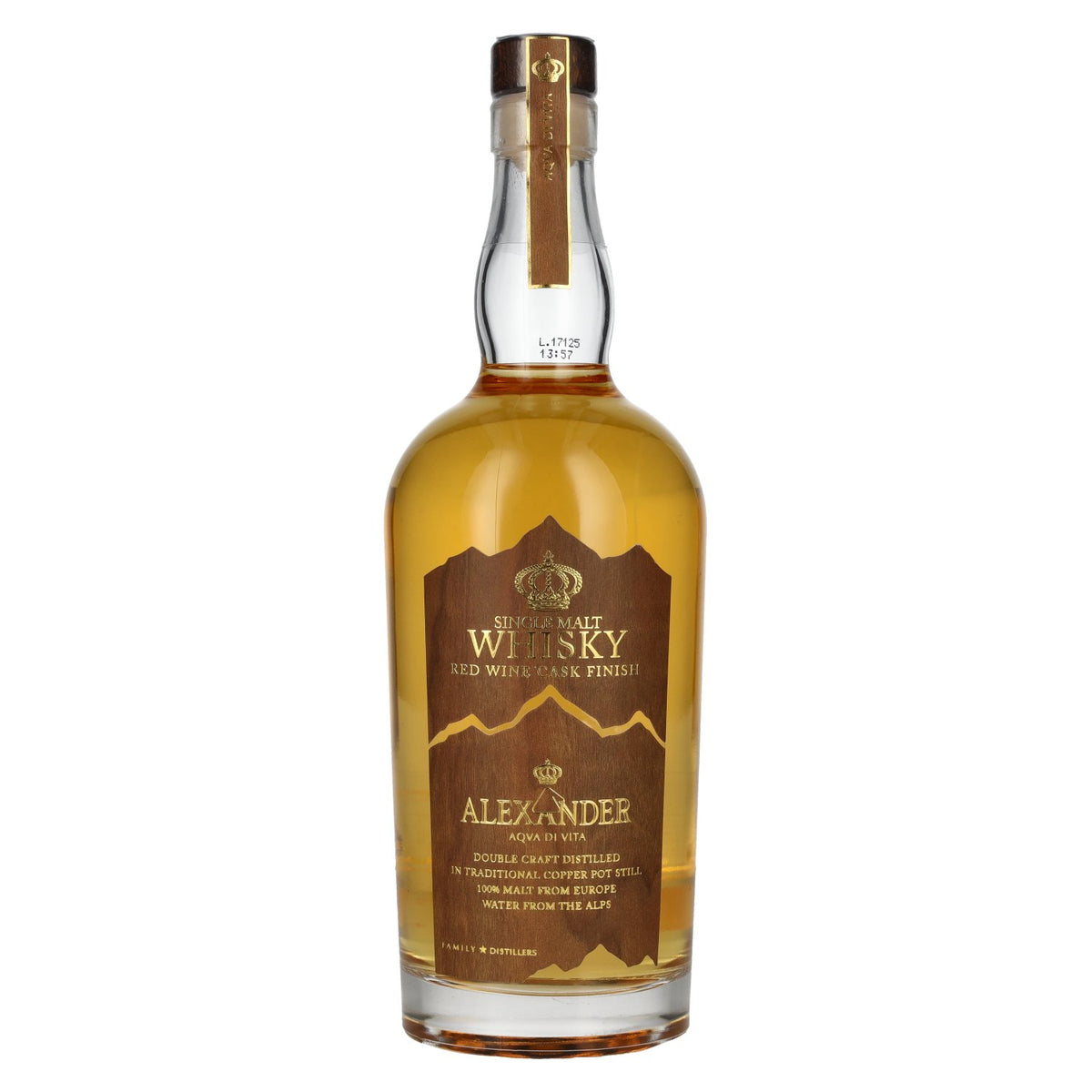 Bottega ALEXANDER Aqva Di Vita, whisky single malt vieilli en fût de vin rouge, 40 % vol., 0,7 l