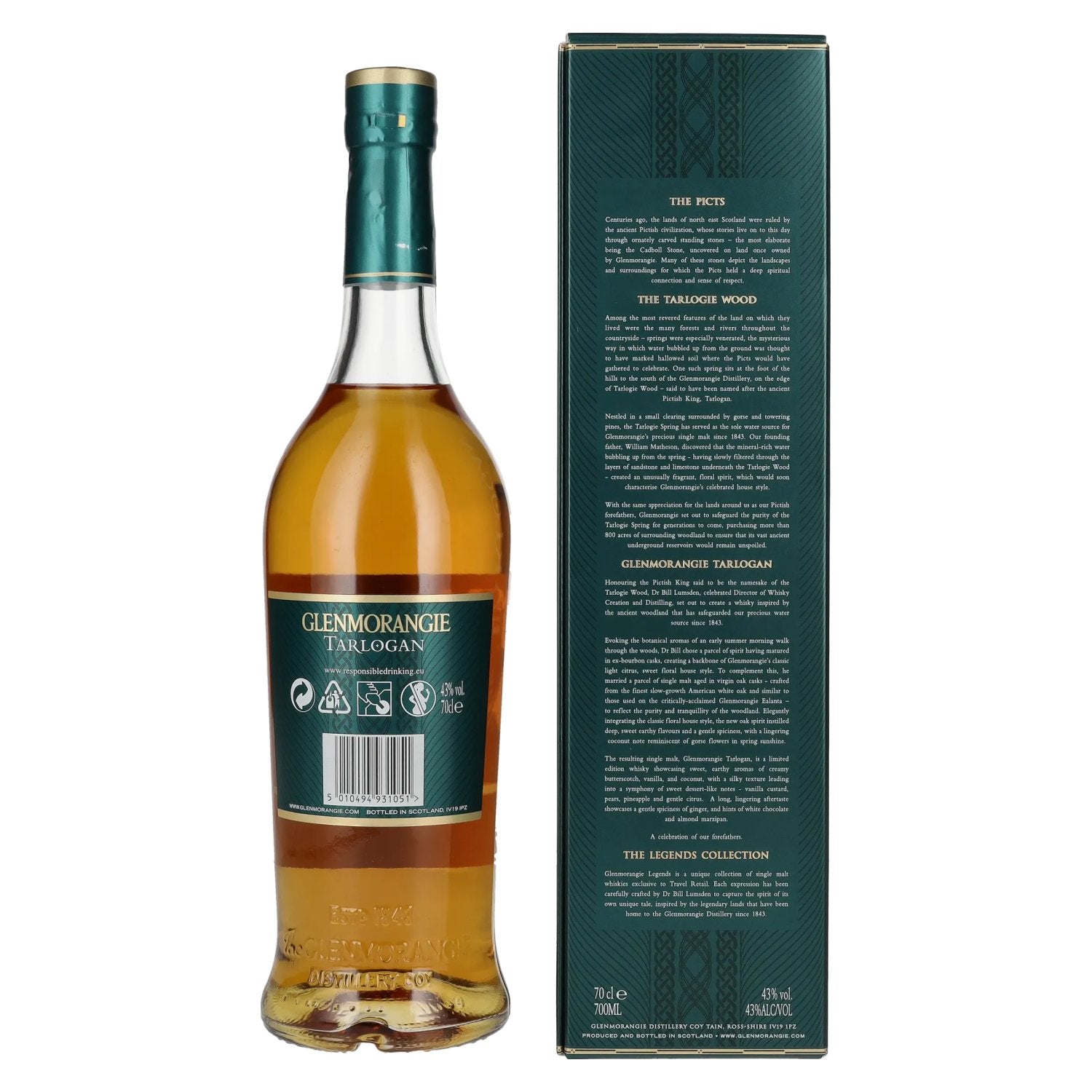 Glenmorangie Legends The TARLOGAN Highland Single Malt 43% vol. 0,7l en coffret cadeau