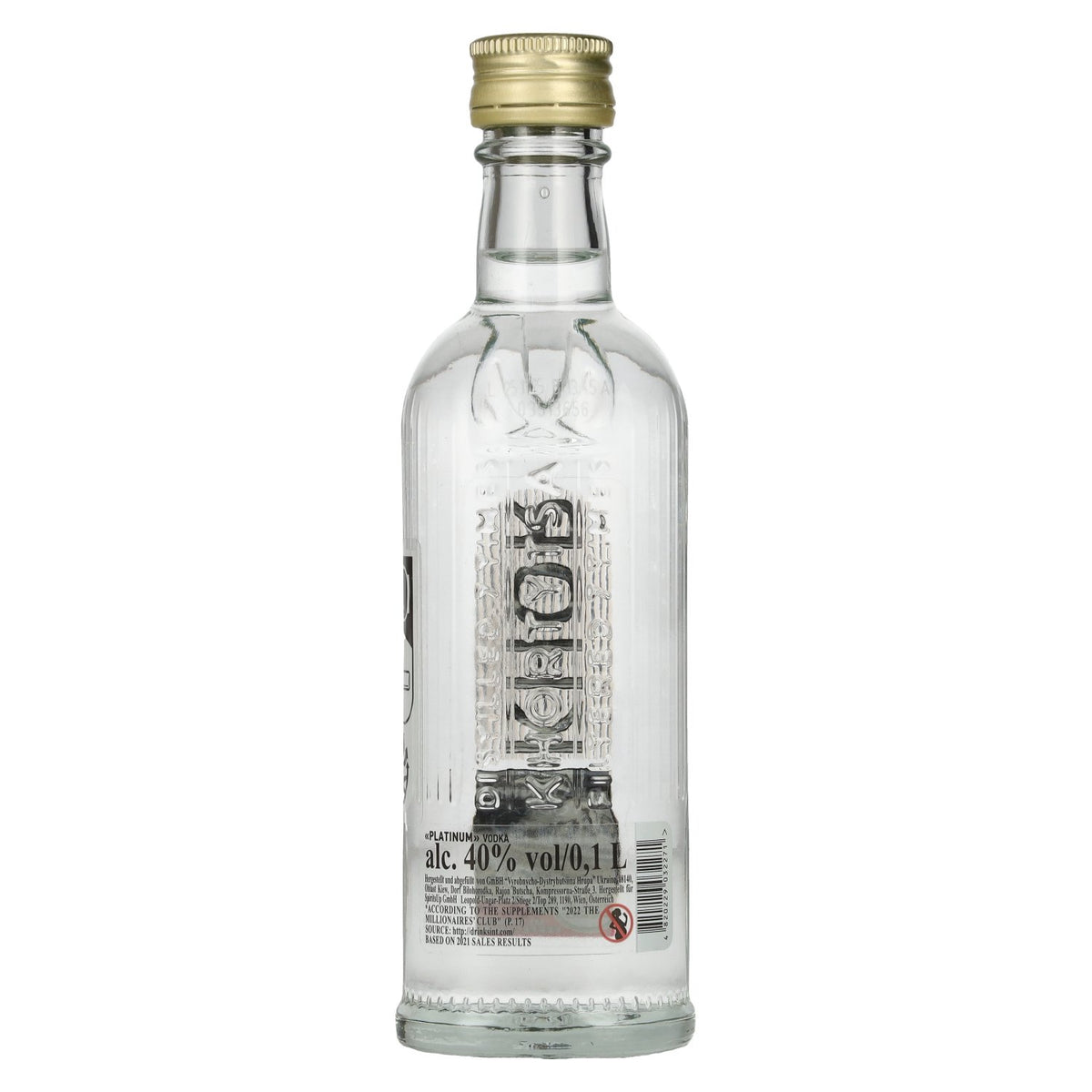 Khortytsa KHOR PLATINUM Wodka 40% vol. 0,1 l