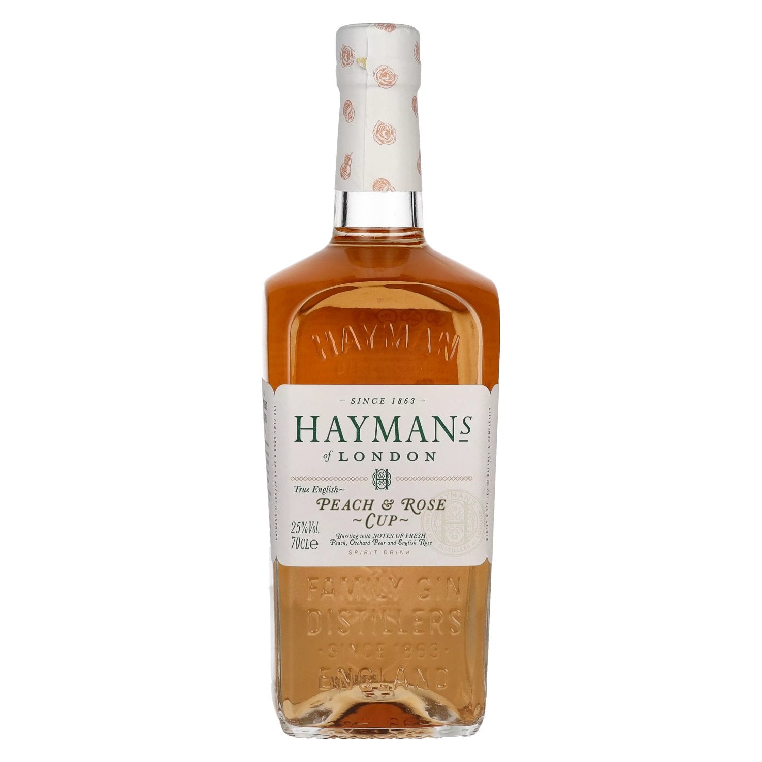 Hayman's of London PEACH &amp; ROSE CUP 25% Vol. 0,7l