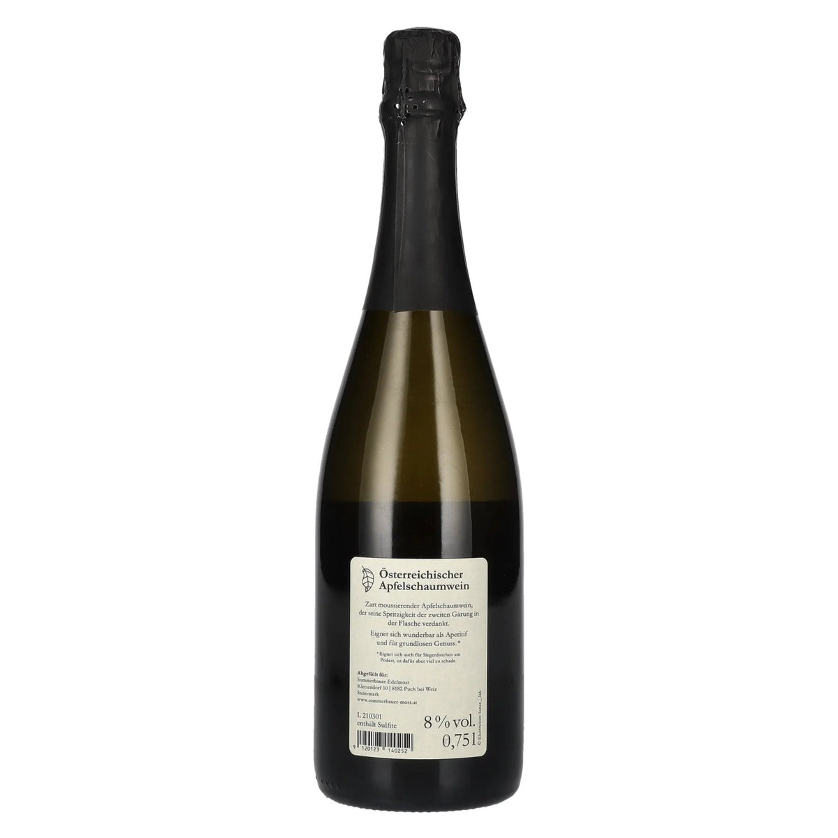 Sommerbauer Österreichischer Apfelschaumwein 8% Vol. 0,75l