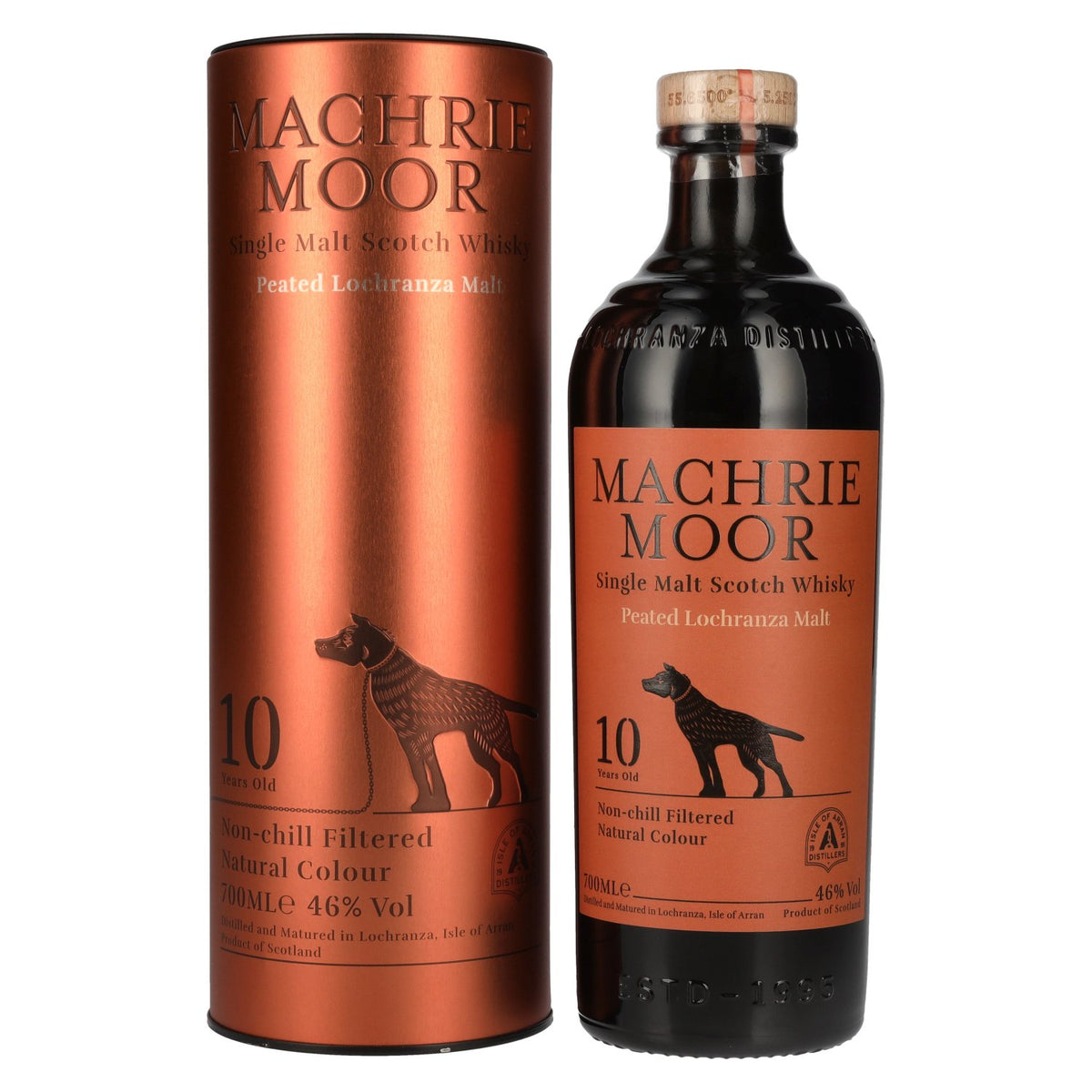 Arran MACHRIE MOOR 10 Years Old Peated Lochranza Malt 46% Vol. 0,7l en Tinbox