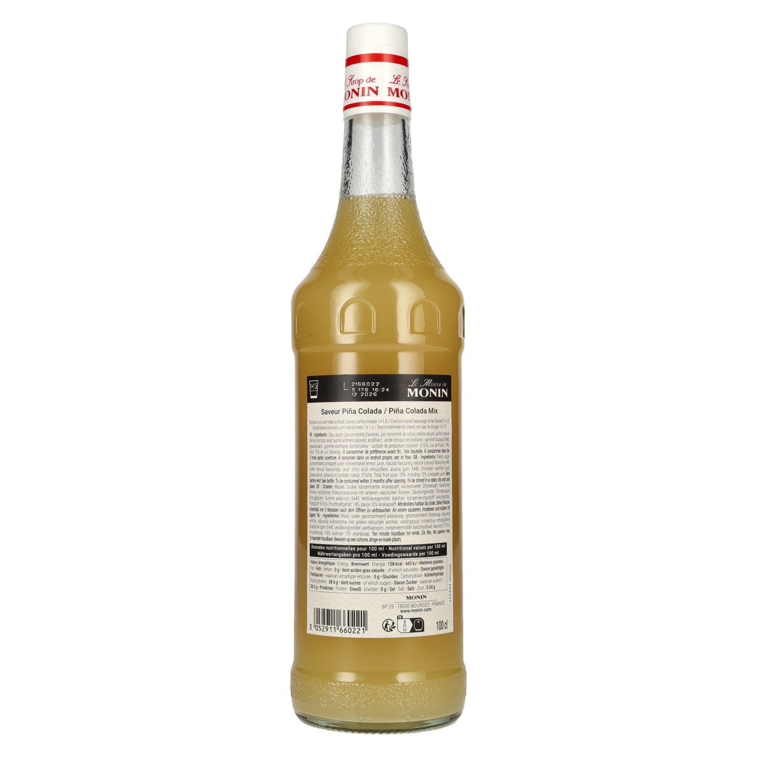 Le Mixeur de Monin PIÑA COLADA MIX Cocktail Mixers 1l