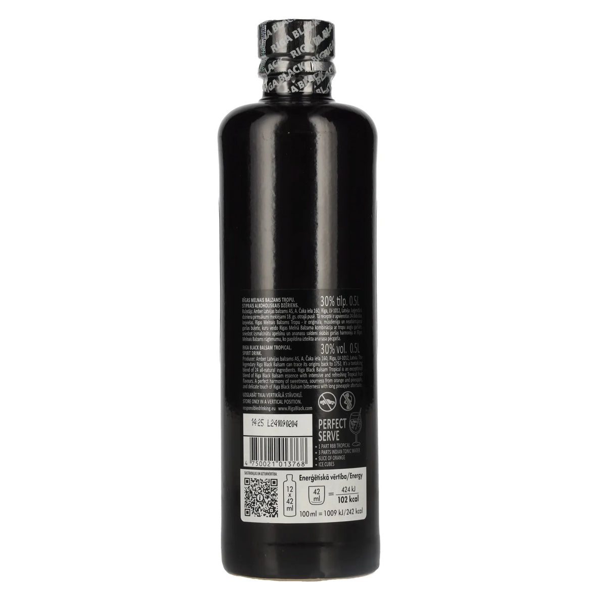 Riga Black Balsam 1752 Original Recipe TROPICAL 30% vol. 0,5 l