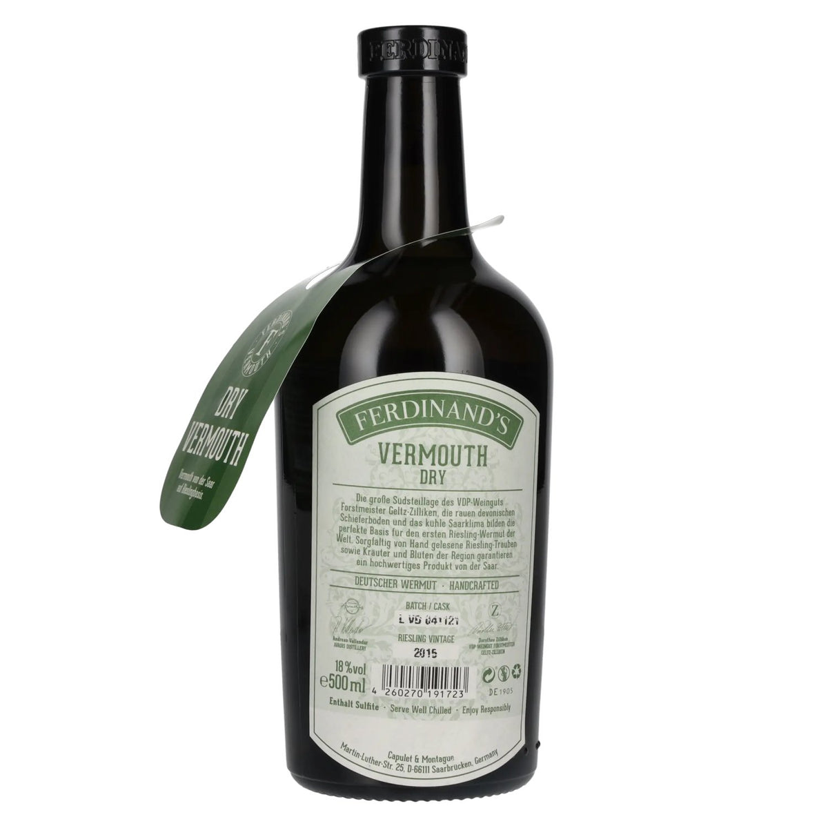 Ferdinand's Vermouth DRY Riesling Millésime 2015 18 % vol. 0,5 l