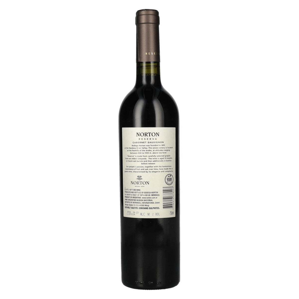 Bodega Norton Reserva Cabernet Sauvignon 2023 14 % vol. 0,75 l