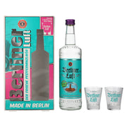 Berliner Luft DER FRISCHE pepermuntlikeur 18% vol. 0,7l in geschenkverpakking met 2 glazen