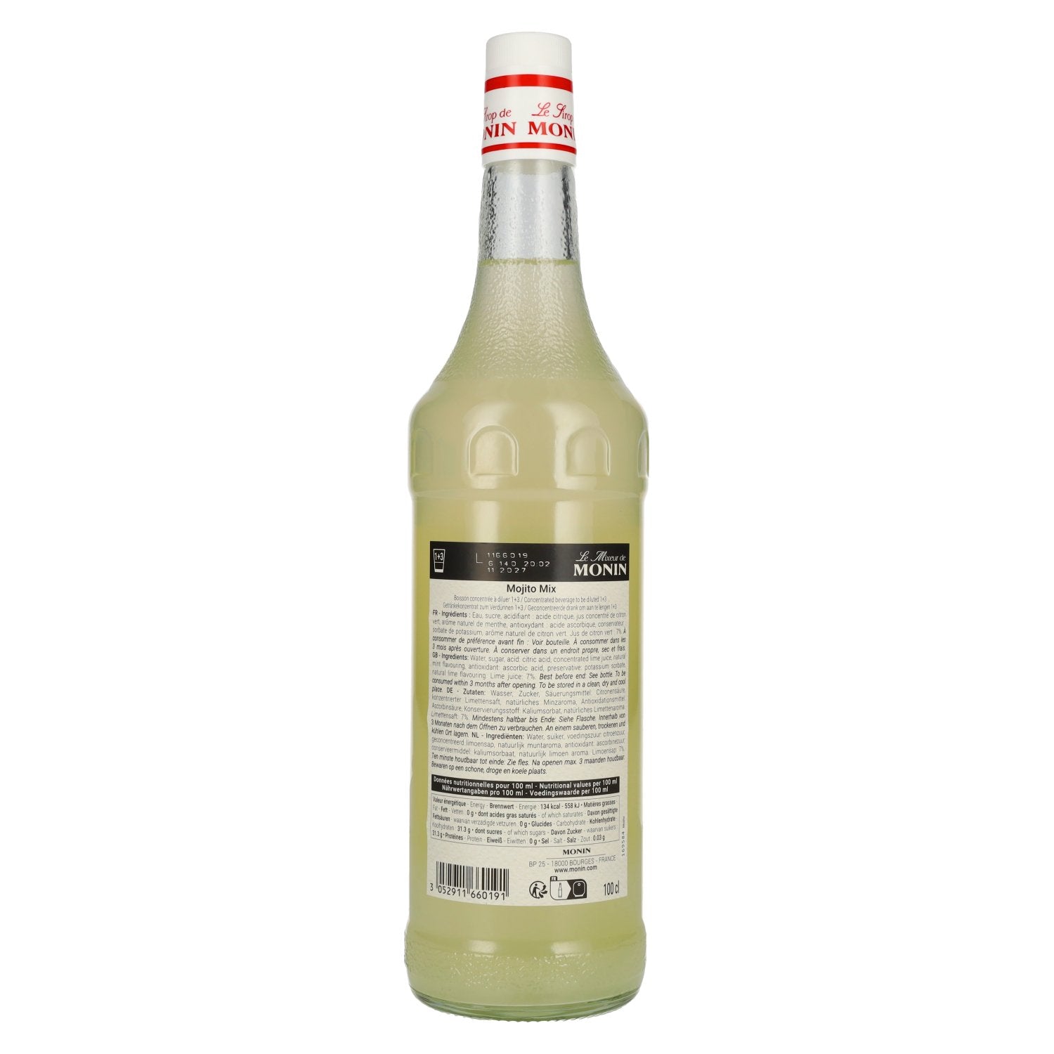 Le Mixeur de Monin MOJITO MIX Cocktail Mixers 1l