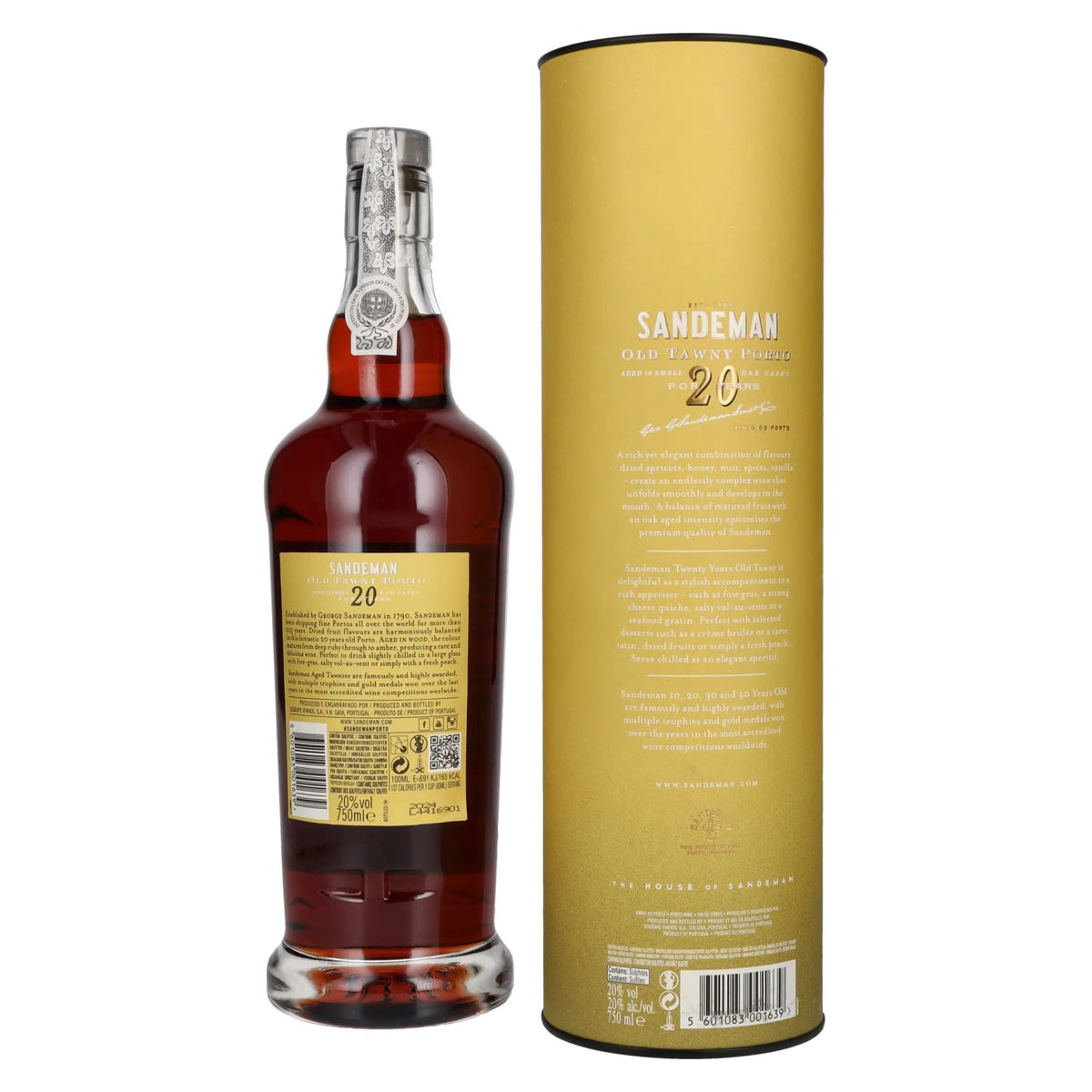Sandeman 20 Years OLD TAWNY Porto 20% Vol. 0,75l in Geschenkbox