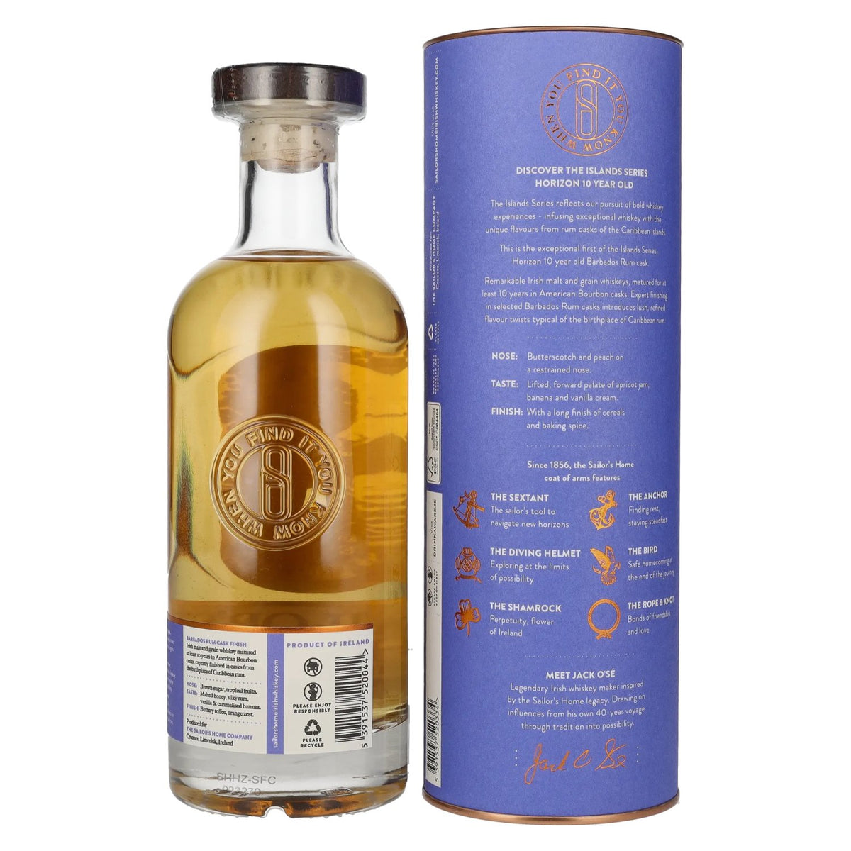 Sailor's Home HORIZON 10 Years Old Rum Cask Finish 43% Vol. 0,7l in Geschenkbox
