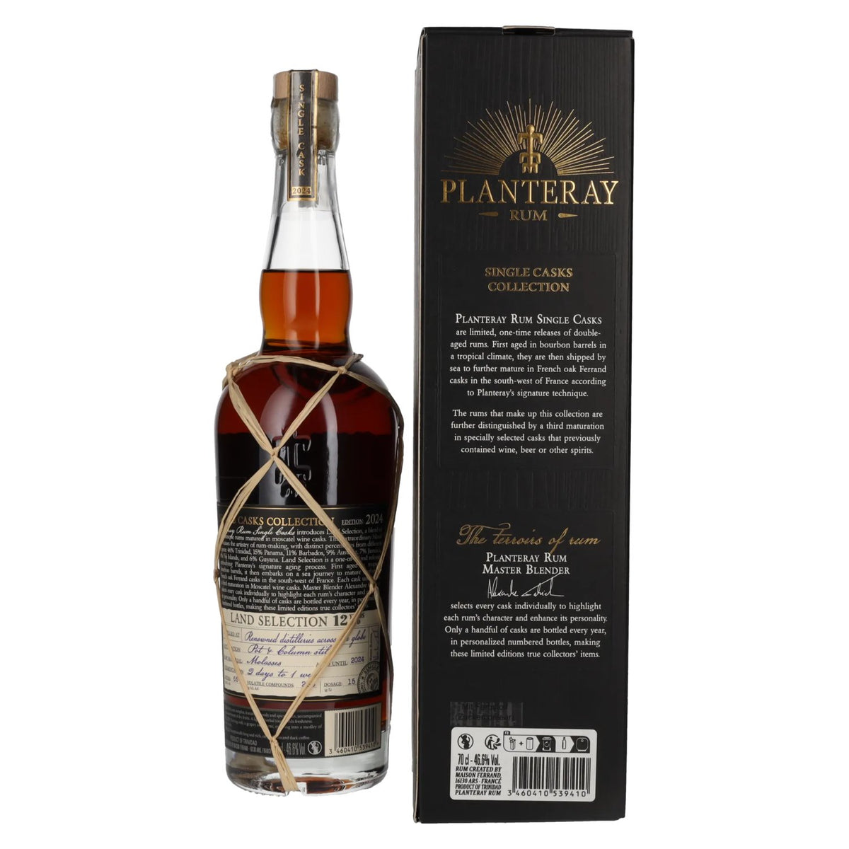 Planteray Rum LANDS SELECTION 12 Years Old Moscatel Cask Finish 46,6% Vol. 0,7l in Geschenkbox