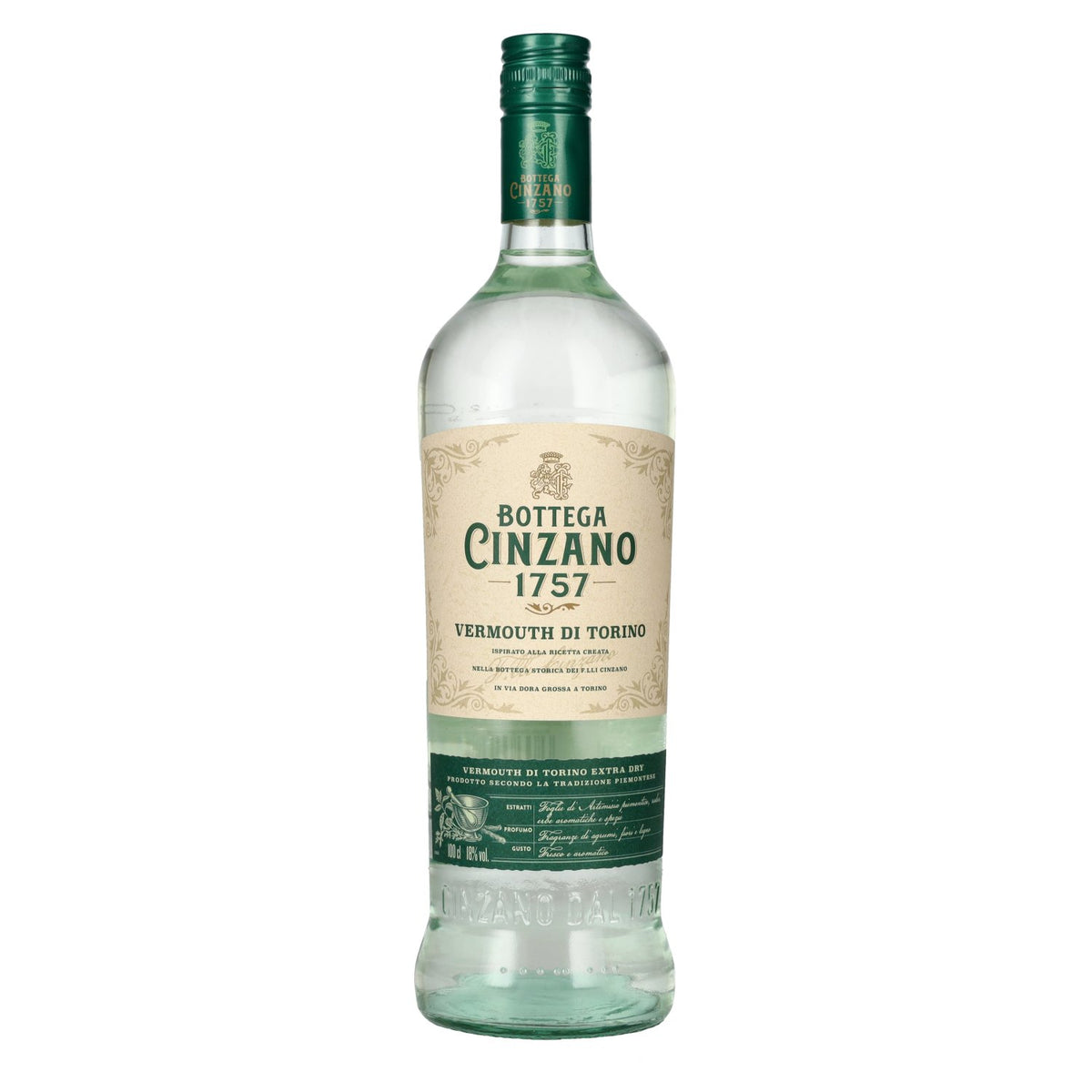 Bottega Cinzano 1757 Vermouth di Torino EXTRA DRY 18 % vol. 1 l