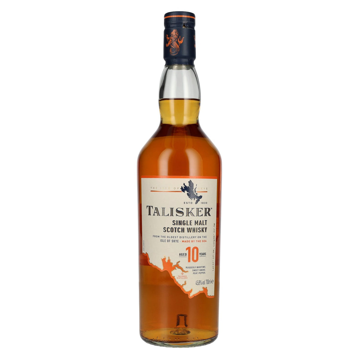 Whisky single malt Talisker 10 ans d'âge, 45,8 % vol., 0,7 l