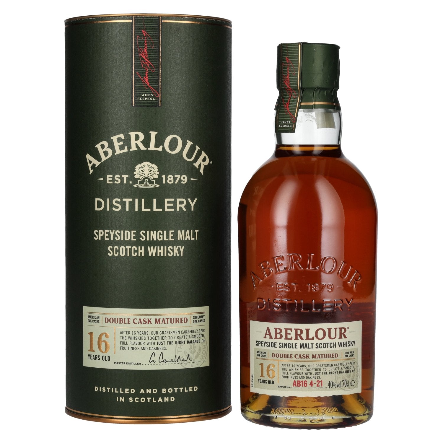 Aberlour 16 Years Old DOUBLE CASK RATURED 40% Vol. 0,7l in geschenkverpakking