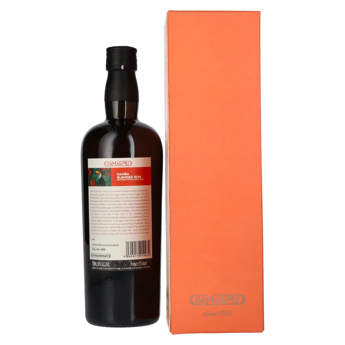 Samaroli Samba Blended Rum 2023 50% vol. 0,7 l in geschenkverpakking