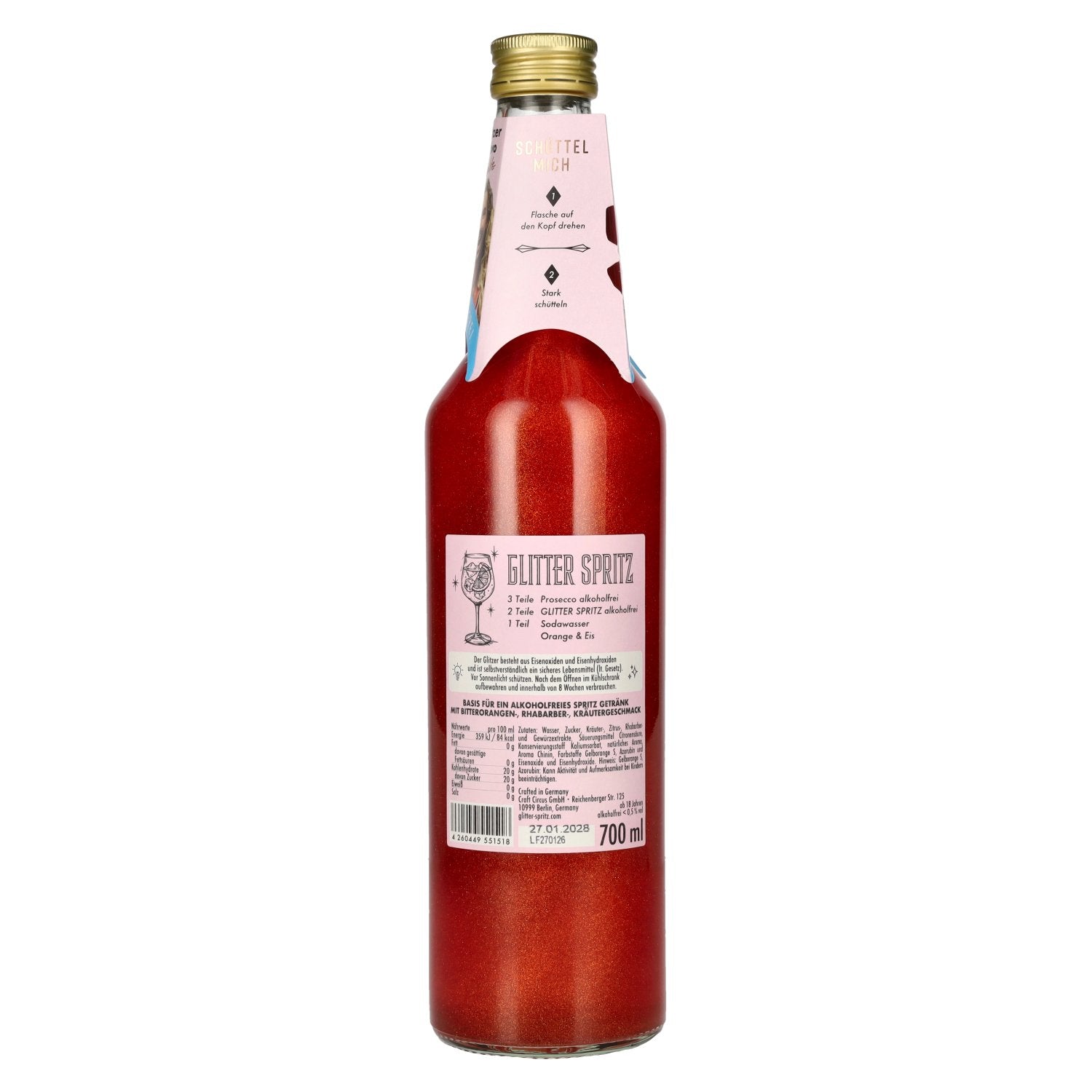 Glitter Spritz Aperitivo alkoholfrei 0,7l