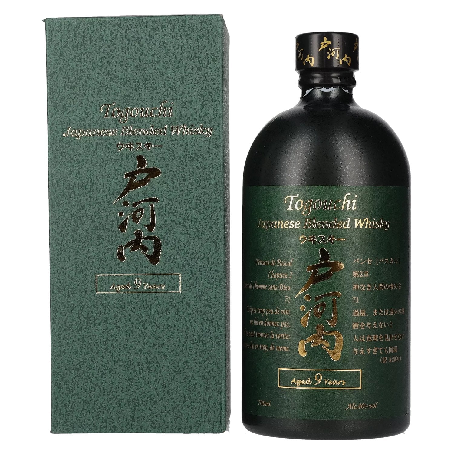 Togouchi 9 Years Old Japanese Blended Whisky 40% Vol. 0,7l in gift box