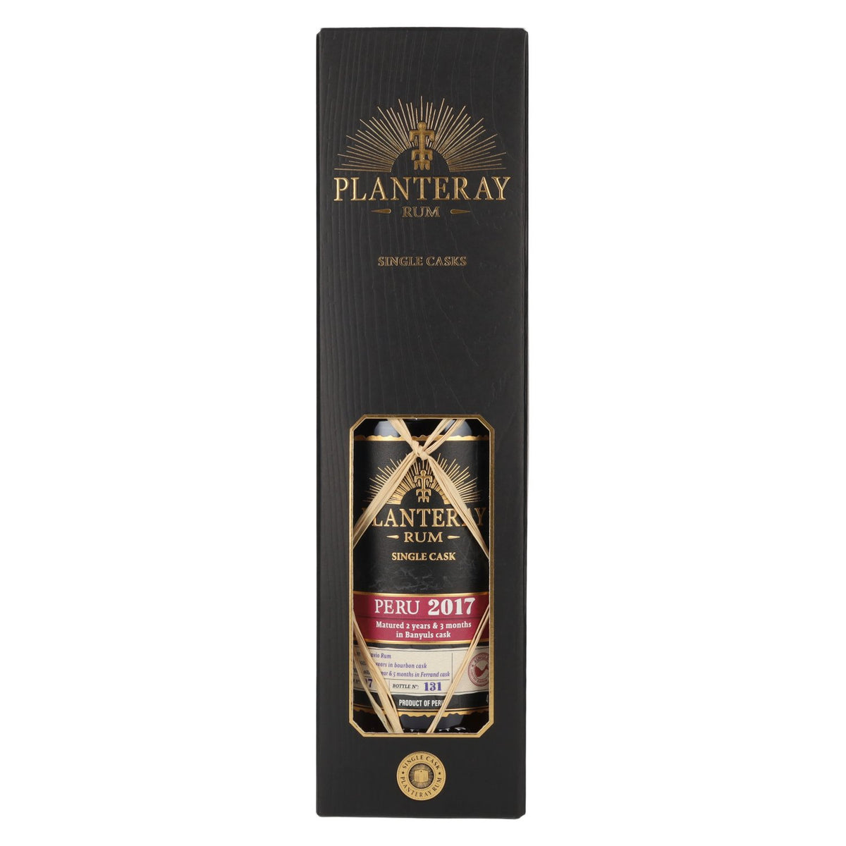 Planteray Rum PÉROU Single Cask Banyuls Barrel 2017 41.4% ABV 0.7l in a gift box