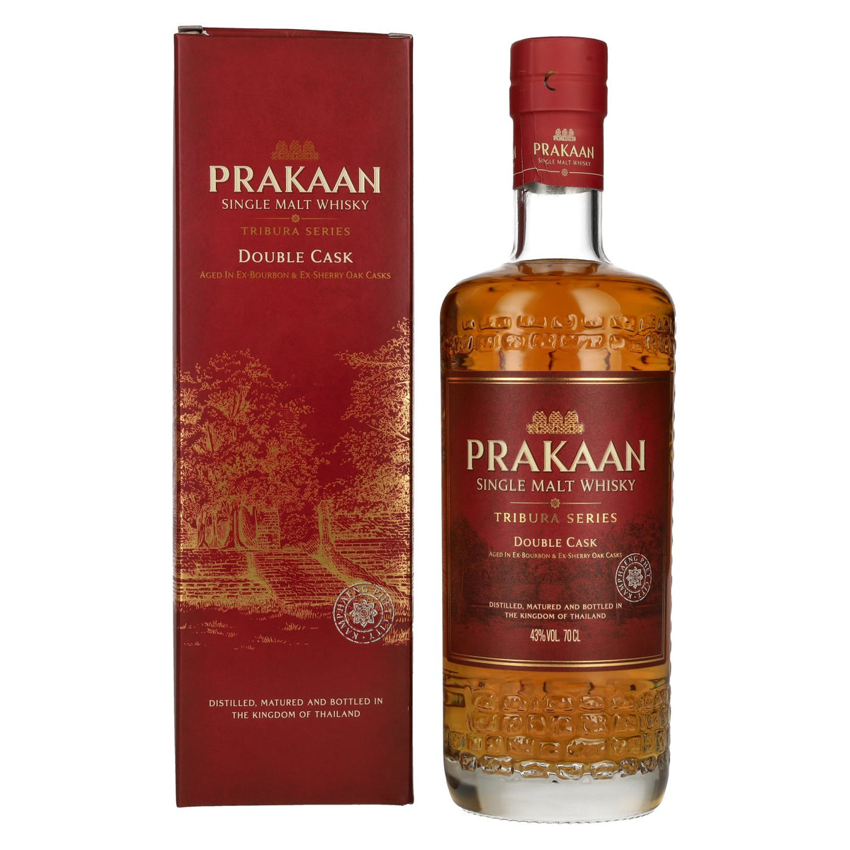 Prakaan TRIBURA SERIES Single Malt Whisky DOUBLE CASK 43% Vol. 0,7l in Geschenkbox