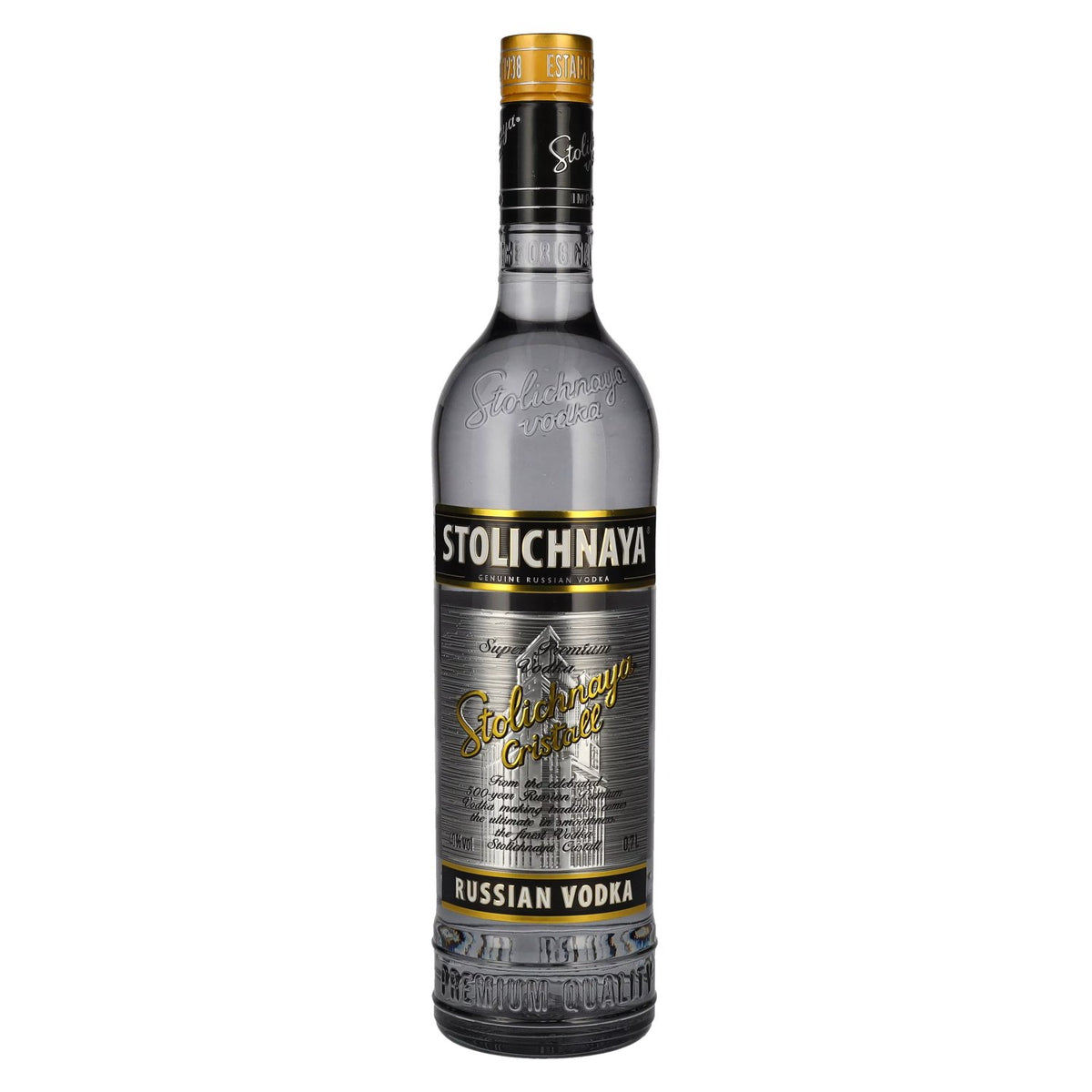 Vodka Stolichnaya Premium FKP Cristall 40 % vol., 0,7 l