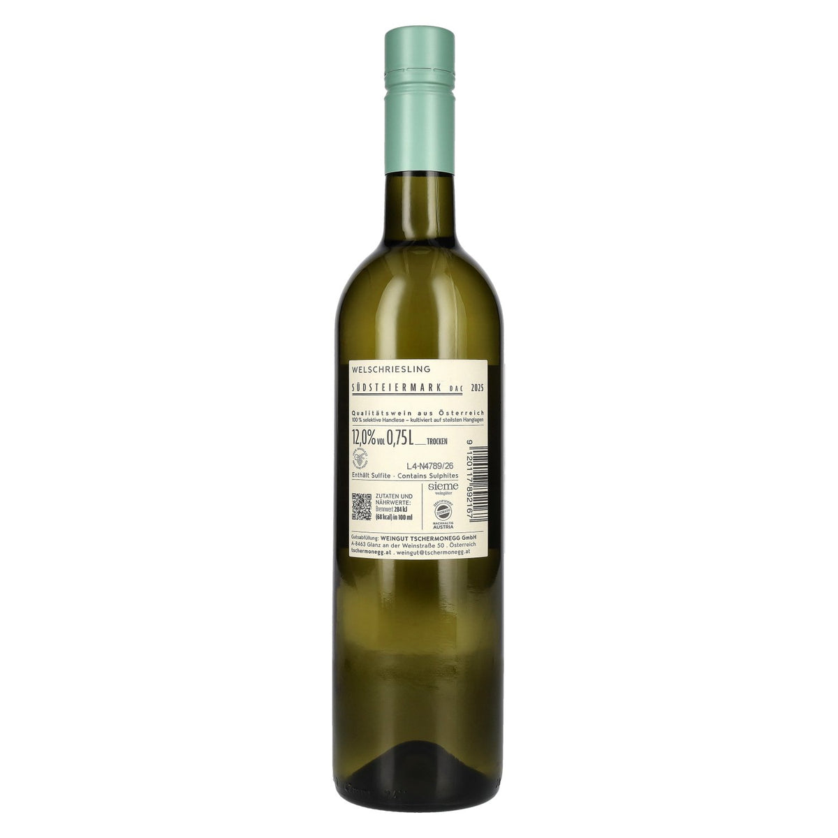 Tschermonegg Welschriesling Südsteiermark DAC 2025 12% Vol. 0,75l
