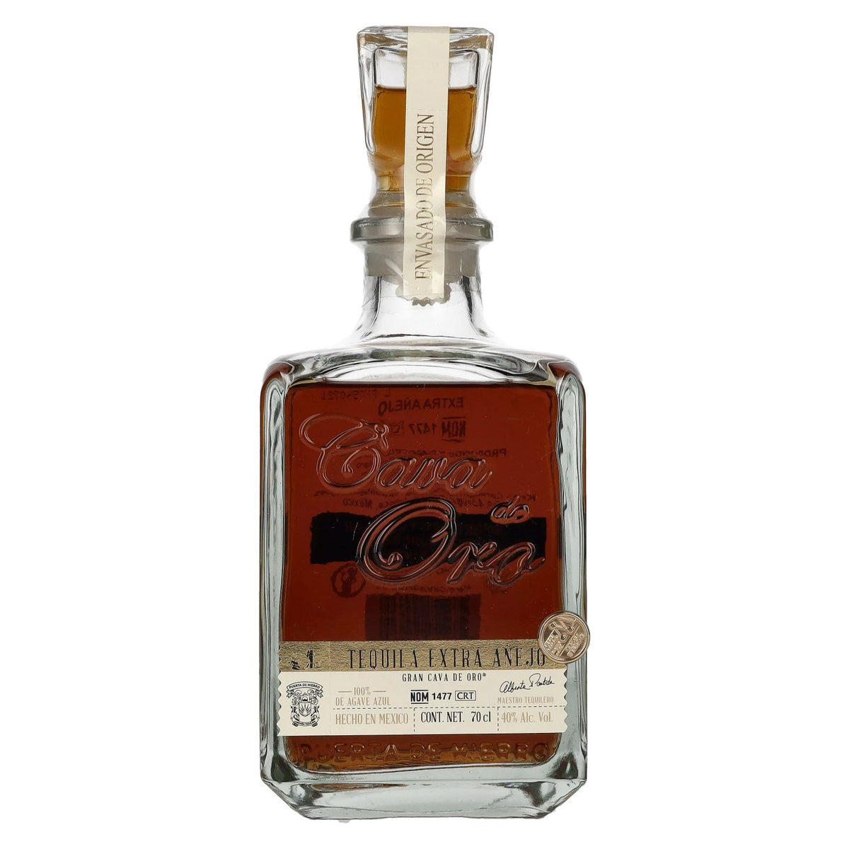 Gran Cava de Oro Tequila EXTRA AÑEJO 100 % d'agave bleu 40 % vol. 0,7 l