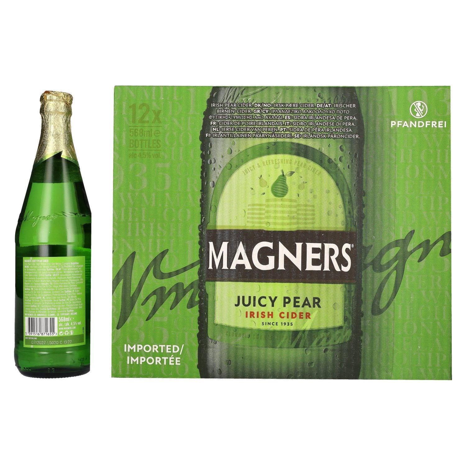Magners Irish Cider JUICY PEAR 4,5% Vol. 12x0,568l