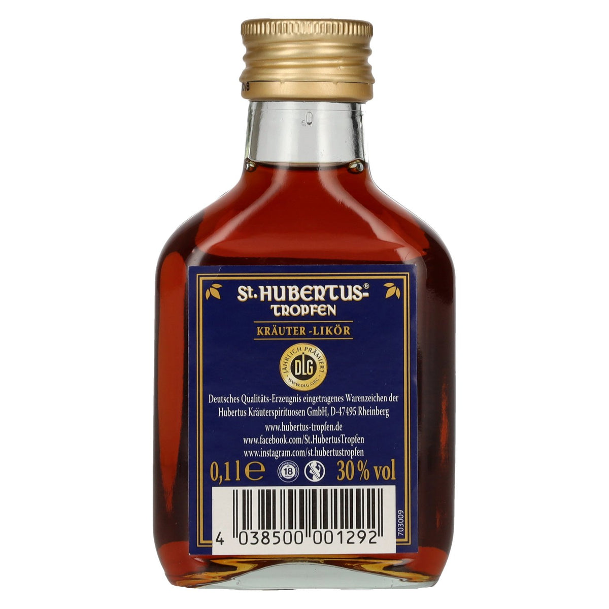 St. Hubertus Tropfen Kräuterlikör 30% Vol. 12x0,1l