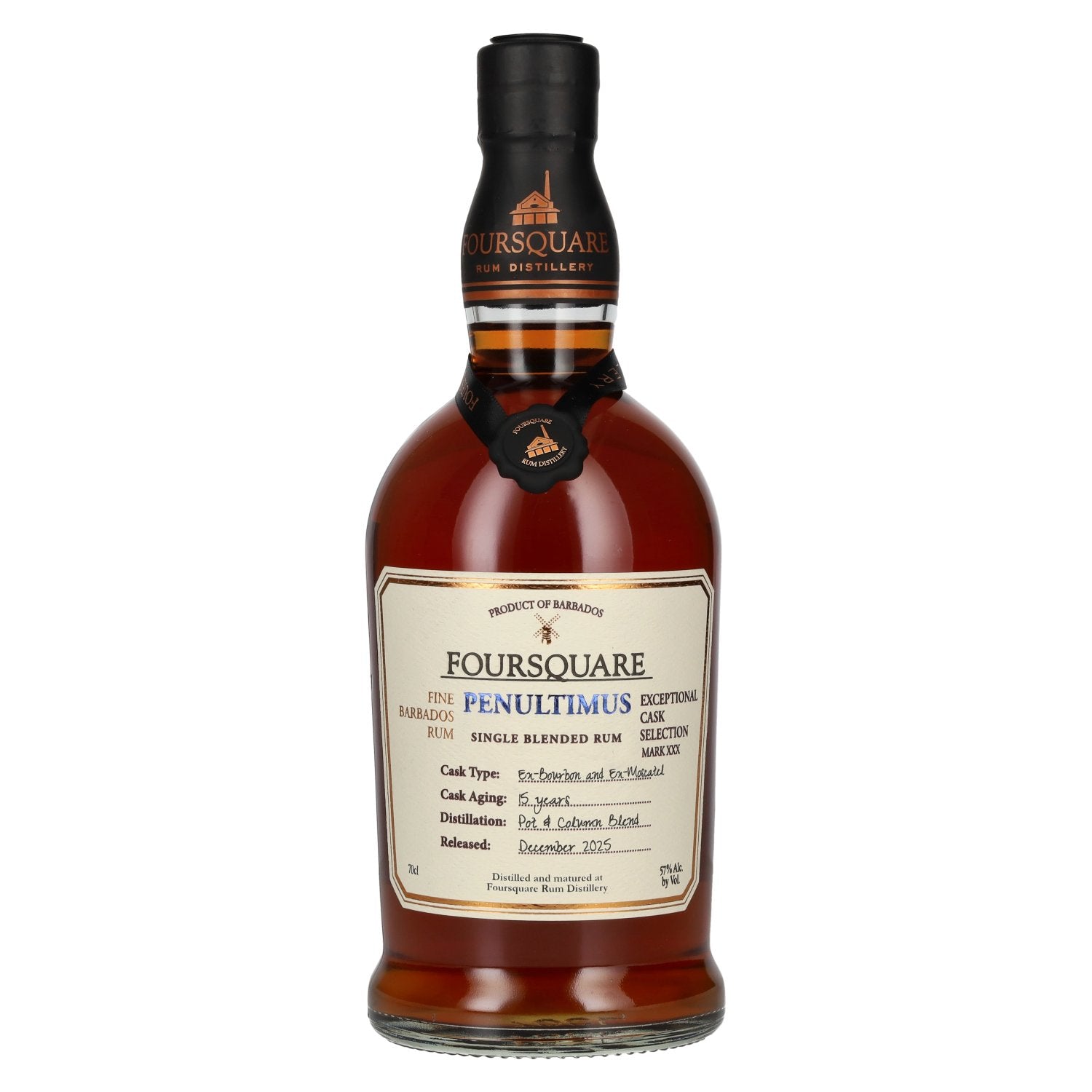 Foursquare 15 Years Old Exceptional Cask SELECTION MARK XXX PENULTIMUS 2025 57% Vol. 0,7l