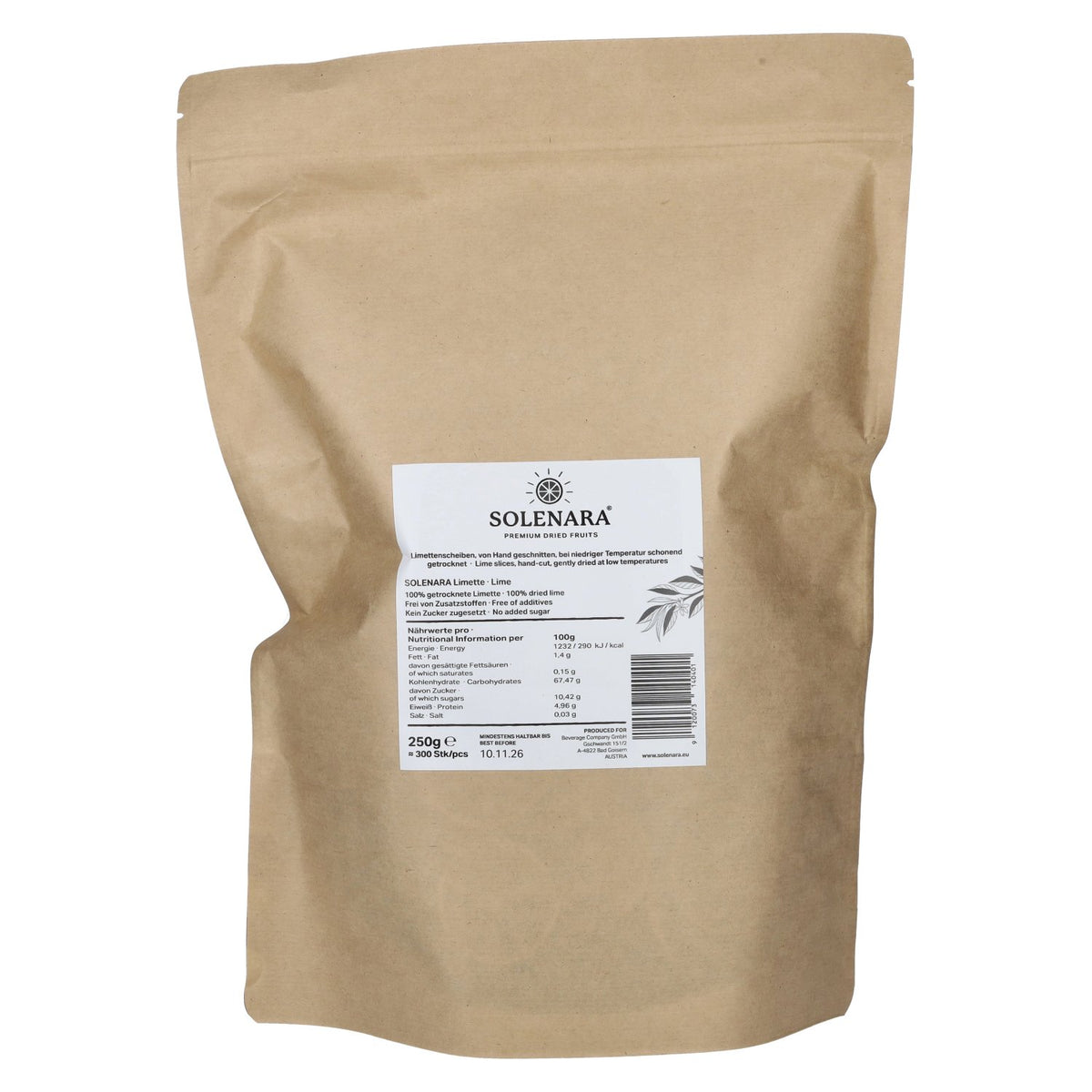 Solenara Premium Dried Fruits LIME 250 g