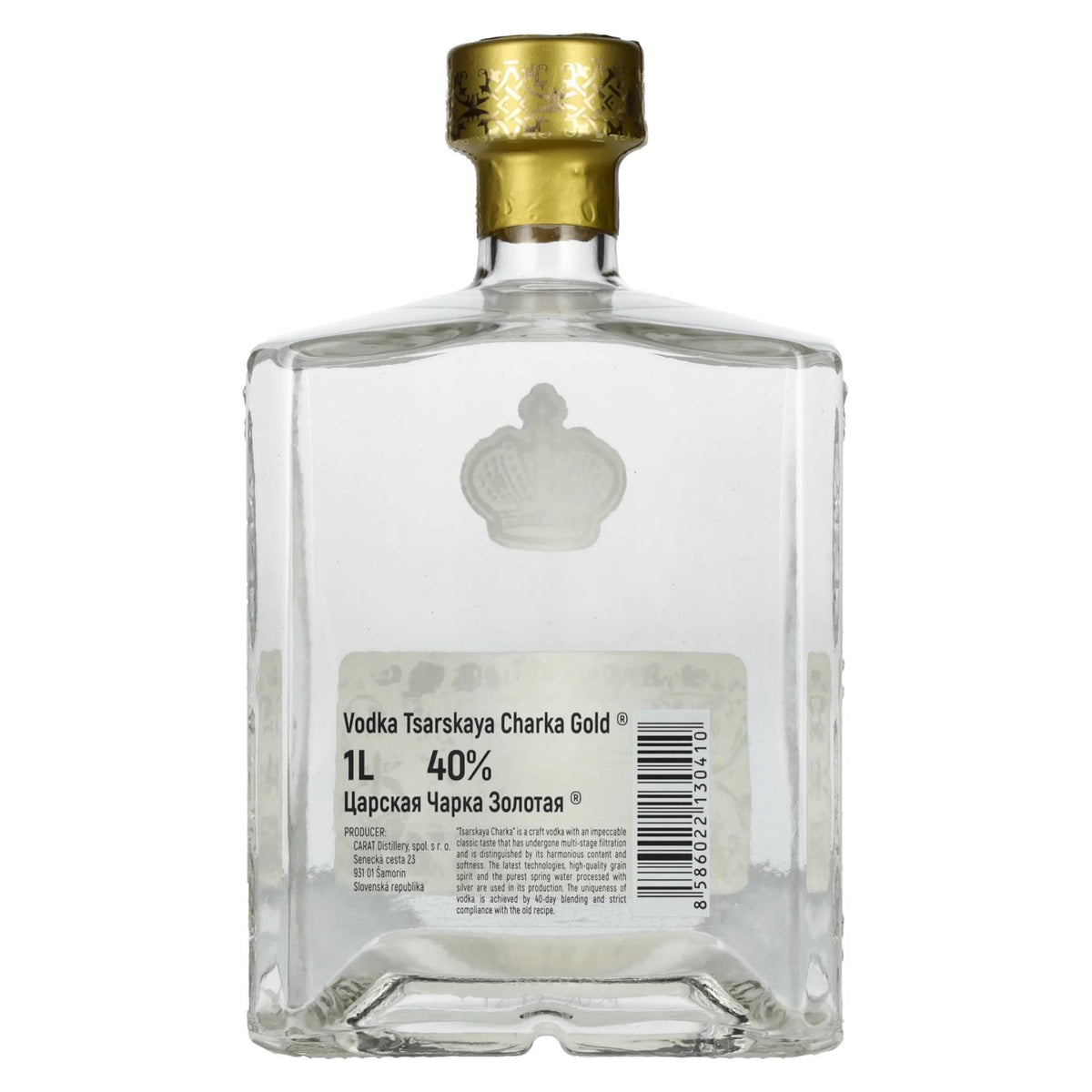 Tsarskaya Charka GOLD Vodka 40% Vol. 1l