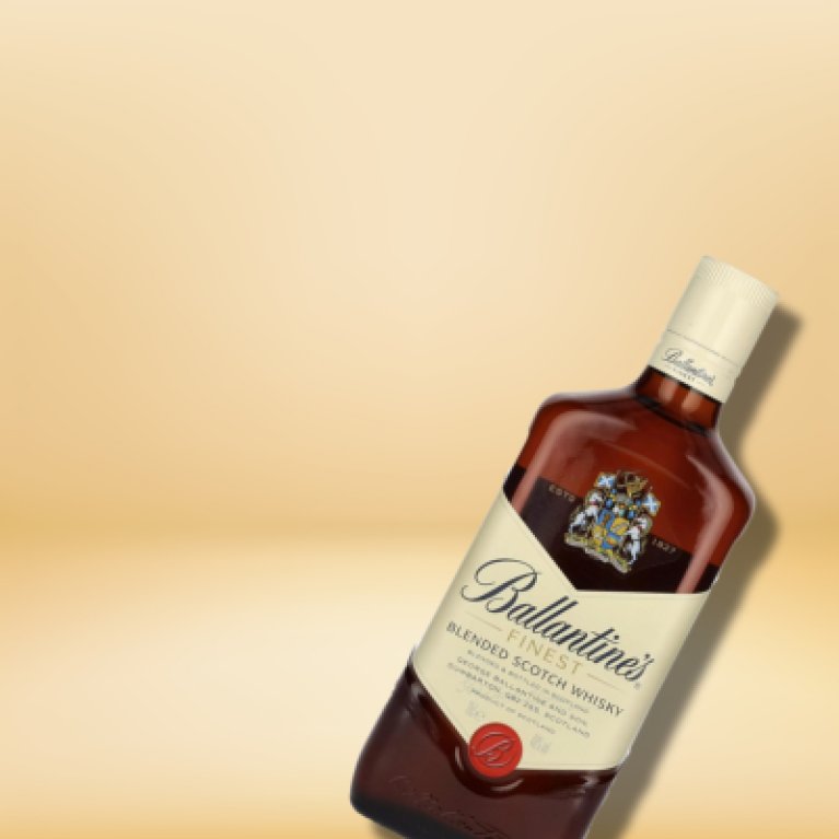 Ballantine's Whisky - Scottish blended Scotch with a mild taste and fine notes of honey and vanilla.