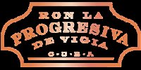 Logo von La Progresiva in Bronzener Schrift