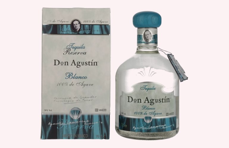 Don Agustín Tequila Blanco 100% Agave 38% Vol. 0,7l in Geschenkbox