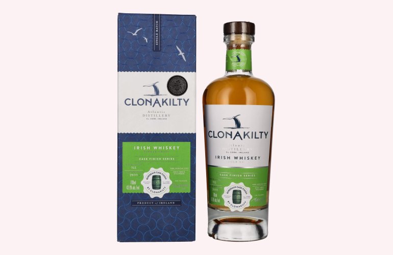 Clonakilty Single Grain Irish Whiskey Bordeaux Cask CASK FINISH SERIES 43,6% Vol. 0,7l in Geschenkbox