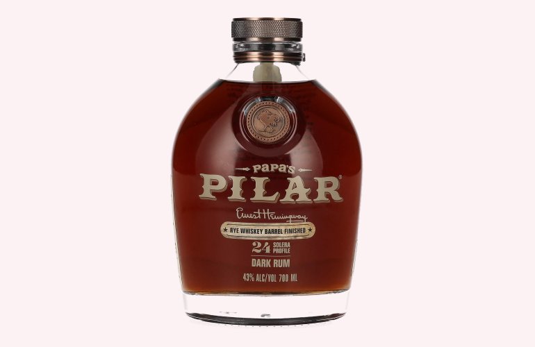 Papa's Pilar 24 Solera Profile Dark Rum RYE WHISKEY BARREL Limited Release 43% Vol. 0,7l