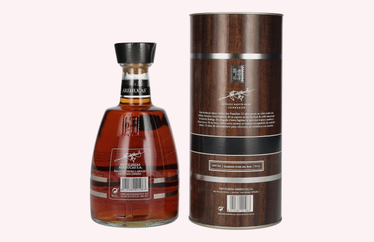 Ron Arehucas 12 Años Añejo Selección Familiar 40% Vol. 0,7l in Geschenkbox