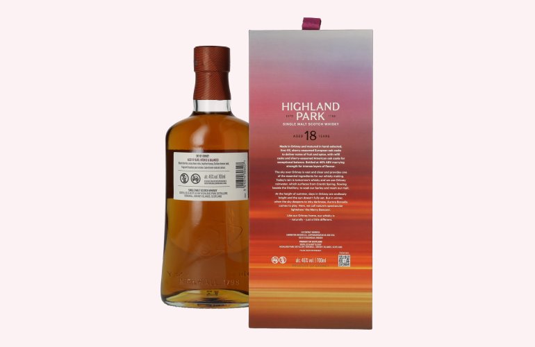 Highland Park 18 Years Old SKY OF ORKNEY Single Malt Scotch Whisky 46% Vol. 0,7l in Geschenkbox