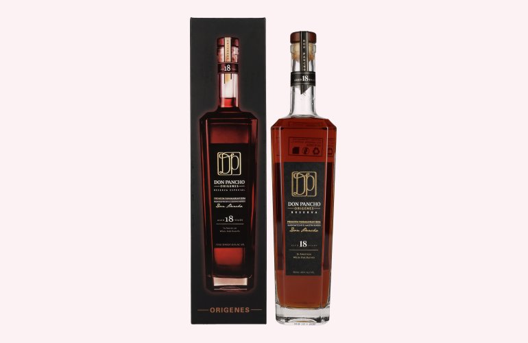 Don Pancho ORIGINES 18 Years Old Premium Panama Rum 40% Vol. 0,7l en boîte cadeau