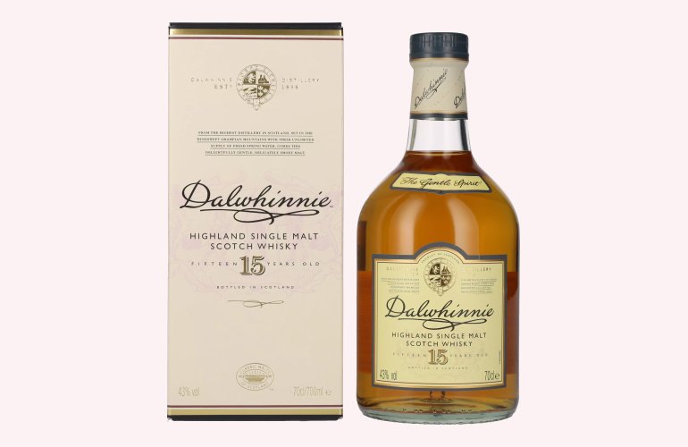 Dalwhinnie 15 Years Old Highland Single Malt Scotch Whisky 43% Vol. 0,7l in Giftbox