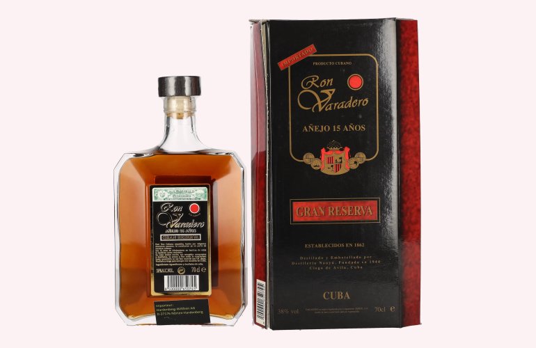 Ron Varadero Añejo 15 Años GRAN RESERVA 38% Vol. 0,7l in Geschenkbox