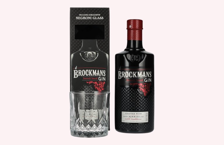 Brockmans Intensely Smooth PREMIUM GIN 40% Vol. 0,7l in Giftbox with glass